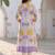 Women Floral Printed Pleated Pure Cotton Kurta with Trousers