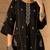 Floral Embroidered Round Neck Pure Cotton Thread Work A-Line Kurta & Trousers