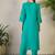 Ethnic Motifs Embroidered Thread Work Pure Cotton Kurta with Trousers