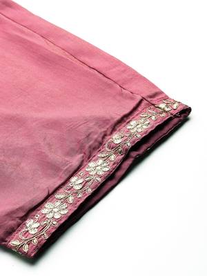 Ethnic Motifs Embroidered Gotta Patti Kurta with Trousers & Dupatta 9