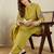 Ethnic Motifs Embroidered Thread Work Straight Kurta With Palazzos