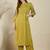 Ethnic Motifs Embroidered Thread Work Straight Kurta With Palazzos
