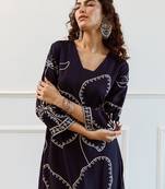 Women Floral Embroidered Regular Sequinned Kurta with Trousers