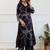 Women Floral Embroidered Regular Sequinned Kurta with Trousers