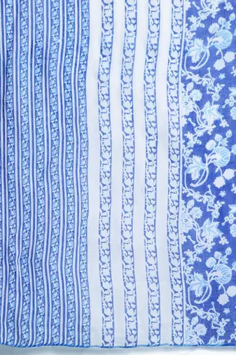 Floral Printed Pure Cotton Kurta with Trousers & Dupatta