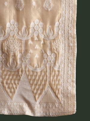 Ethnic Motifs Woven Design Straight Kurta With Trousers & Dupatta 4