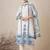 Floral Printed Pure Cotton Straight Kurta With Trousers & Dupatta