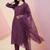 Women Ethnic Motifs Embroidered Regular Sequinned Kurta with Trousers & With Dupatta