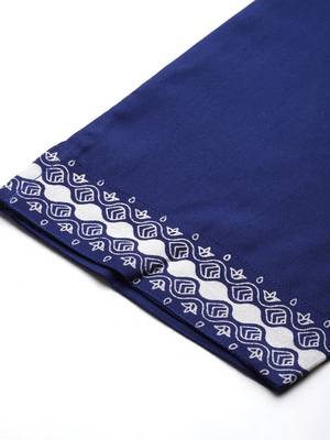 Floral Printed Regular Kurta with Trousers 7