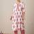 Floral Printed Notch Neck A-Line Pure Cotton Kurta With Trousers