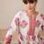 Floral Printed Notch Neck A-Line Pure Cotton Kurta With Trousers