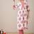 Floral Printed Notch Neck A-Line Pure Cotton Kurta With Trousers
