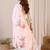 Floral Printed Round Neck Linen Straight Kurta & Trousers With Dupatta