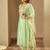 Floral Embroidered Chanderi Silk Straight Kurta With Trousers & Dupatta