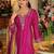 Women Ethnic Motifs Embroidered Regular Thread Work Kurta with Sharara & With Dupatta