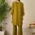 Adults-Women Woven Design Embroidered A-Line Kurta with Palazzos