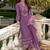 Floral Embroidered A-Line Kurta With Trousers & Dupatta