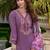 Floral Embroidered A-Line Kurta With Trousers & Dupatta