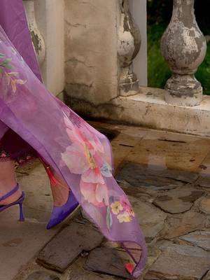 Floral Embroidered A-Line Kurta With Trousers & Dupatta 7