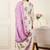 Floral Printed V-Neck Thread Work Pure Cotton Kurta With Trousers & Dupatta