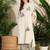 Adults-Women Woven Design Embroidered Cotton Kurta with Trousers