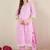 Women Floral Printed Cotton Kurta with Trousers