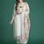 Floral Embroidered Regular Linen Kurta with Trousers & Dupatta