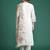 Floral Embroidered Regular Linen Kurta with Trousers & Dupatta