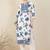 Women Floral Printed Cotton Kurta with Trousers & Dupatta