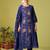Women Floral Embroidered Thread Work Kurt Trousers & With Dupatta Kurta Sets