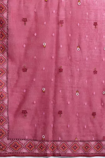 Floral Printed Pure Cotton Kurta with Trousers & Dupatta