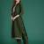 Ethnic Motifs Embroidered Sequinned Kurta with Trousers & Dupatta