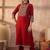 Women Ethnic Motifs Embroidered Beads and Stones Pure Cotton Kurta with Trousers