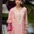 Floral Embroidered Sequinned Straight Kurta with Trouser & Dupatta