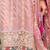 Floral Embroidered Sequinned Straight Kurta with Trouser & Dupatta