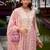 Floral Embroidered Sequinned Straight Kurta with Trouser & Dupatta
