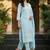 Women Ethnic Motifs Embroidered Regular Chikankari Pure Cotton Kurta with Trousers & With Dupatta