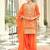 Ethnic Motifs Embroidered Round Neck Thread Work Kurta With Patiala & Dupatta