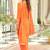 Ethnic Motifs Embroidered Round Neck Thread Work Kurta With Patiala & Dupatta