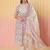 Floral Printed Key Hole Neck Pure Cotton Kurta With Trousers & Dupatta