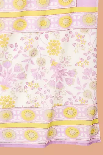 Floral Printed Key Hole Neck Pure Cotton Kurta With Trousers & Dupatta