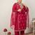 Plus Size Ethnic Motifs Embroidered Regular Kurta with Trousers & With Dupatta