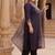 Plus Size Black Printed Straight Kurta Trousers With Dupatta Set