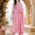 Women Panelled Mirror Work Pure Cotton Kurta with Trousers & With Dupatta