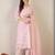 Women Floral Printed Linen Kurta with Trousers & Dupatta