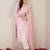 Women Floral Printed Linen Kurta with Trousers & Dupatta
