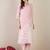 Women Floral Printed Linen Kurta with Trousers & Dupatta