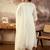 Embroidered Mirror Work Pure Cotton Straight Kurta With Trousers & Dupatta