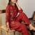Women Floral Embroidered Regular Thread Work Pure Cotton Kurti with Trousers