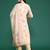 Floral Embroidered Sequinned Linen Kurta with Trousers & With Dupatta